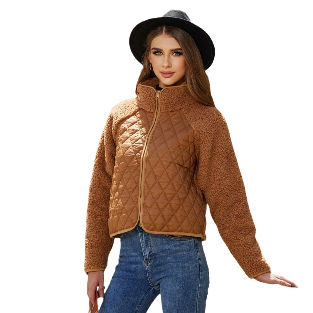 Autumn Winter Women Clothing Cardigan Zipper Long Sleeve Plush