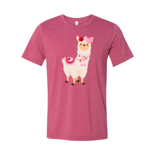 VAL0126 Valentine Llamas Shirt