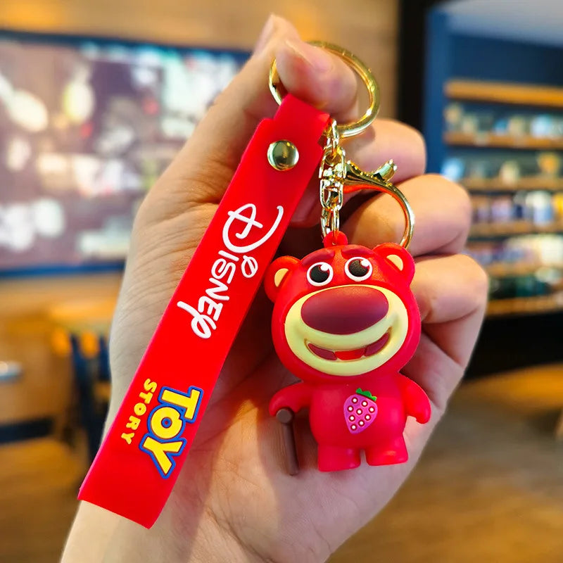 Disney Stitch Keychain 5-Pack - Cute Lilo & Stitch Keyrings, Durable Anime Keychains for Women Men Kids, Multi-Color Gift Set
