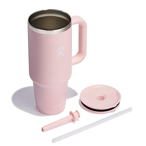 Hydro Flask All Around Travel Tumbler with Handle 32 Oz Trillium, Stainless Steel