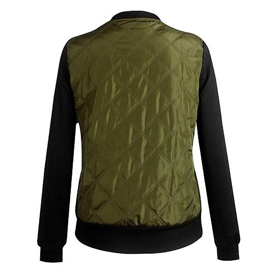 Bomber Jacket In Quilted Satin