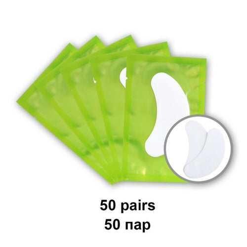 50pairs Eyelash Pad Gel Patch Grafting Eyelashes Under Eye Patches For