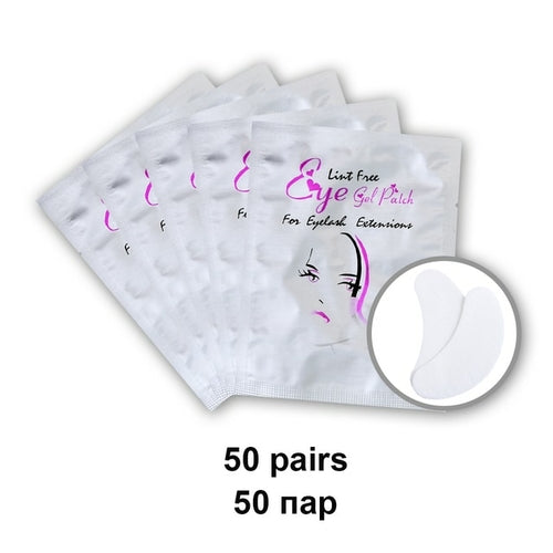 50pairs Eyelash Pad Gel Patch Grafting Eyelashes Under Eye Patches For