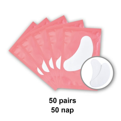 50pairs Eyelash Pad Gel Patch Grafting Eyelashes Under Eye Patches For