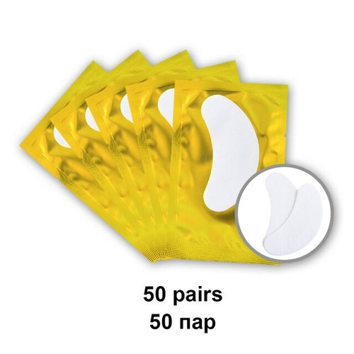 50pairs Eyelash Pad Gel Patch Grafting Eyelashes Under Eye Patches For