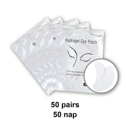 50pairs Eyelash Pad Gel Patch Grafting Eyelashes Under Eye Patches For