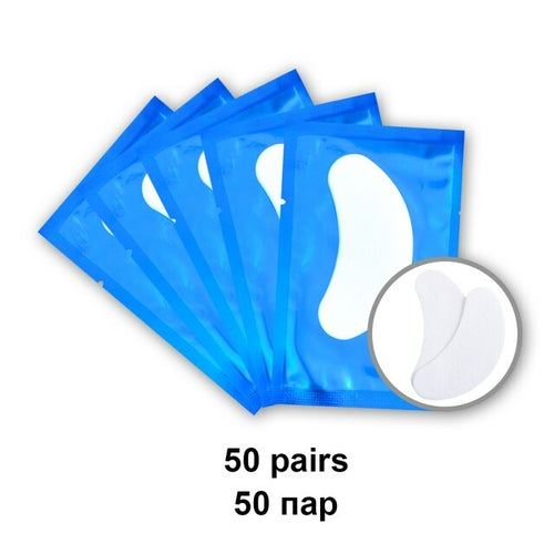 50pairs Eyelash Pad Gel Patch Grafting Eyelashes Under Eye Patches For