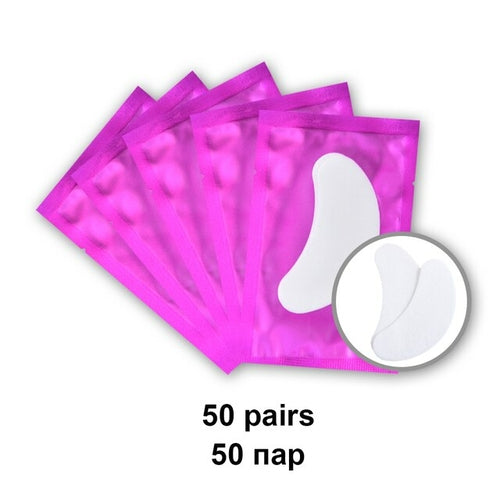 50pairs Eyelash Pad Gel Patch Grafting Eyelashes Under Eye Patches For