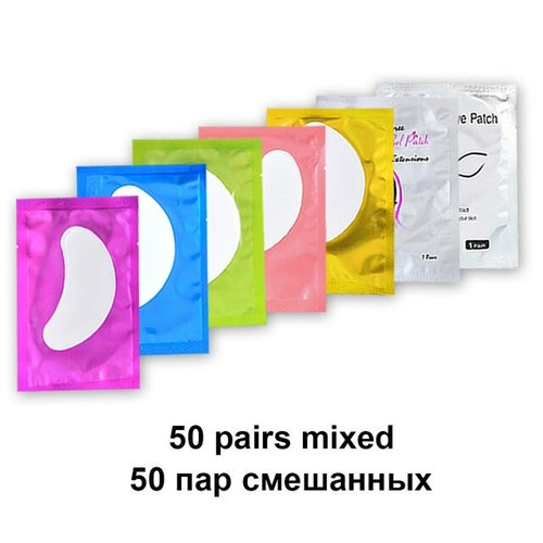 50pairs Eyelash Pad Gel Patch Grafting Eyelashes Under Eye Patches For