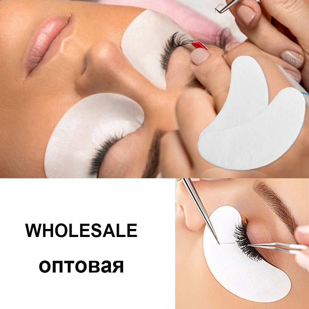 50pairs Eyelash Pad Gel Patch Grafting Eyelashes Under Eye Patches For
