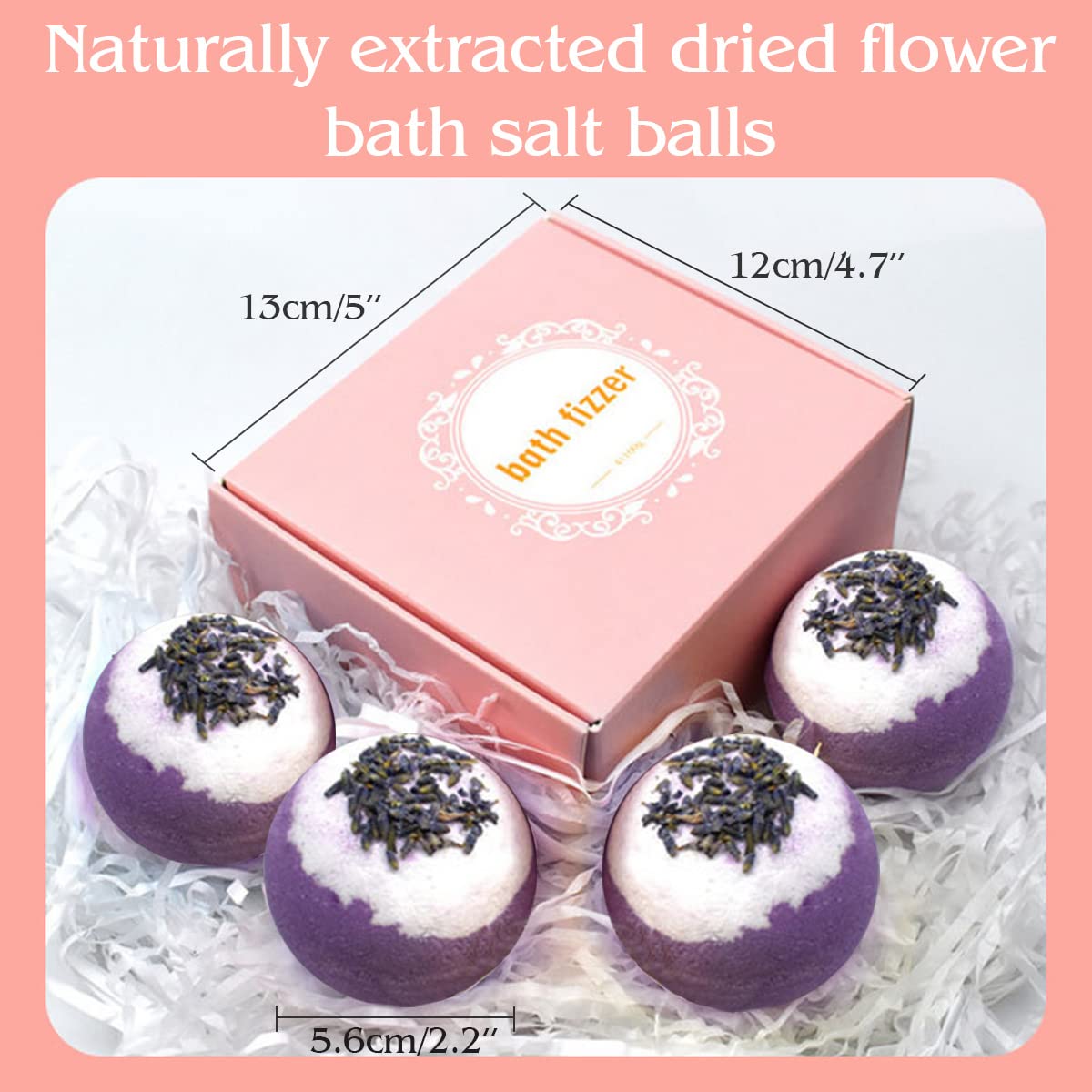 KASTU Bath Bombs Salt Balls,12 PCS Gift Set,Vanilla Menthol Rose Extract Essential Oils,Moisturizing Dry Skin,Fizzy Spa,Relaxing,Bubble Bath Bomb for Gifts Idea for Men Women