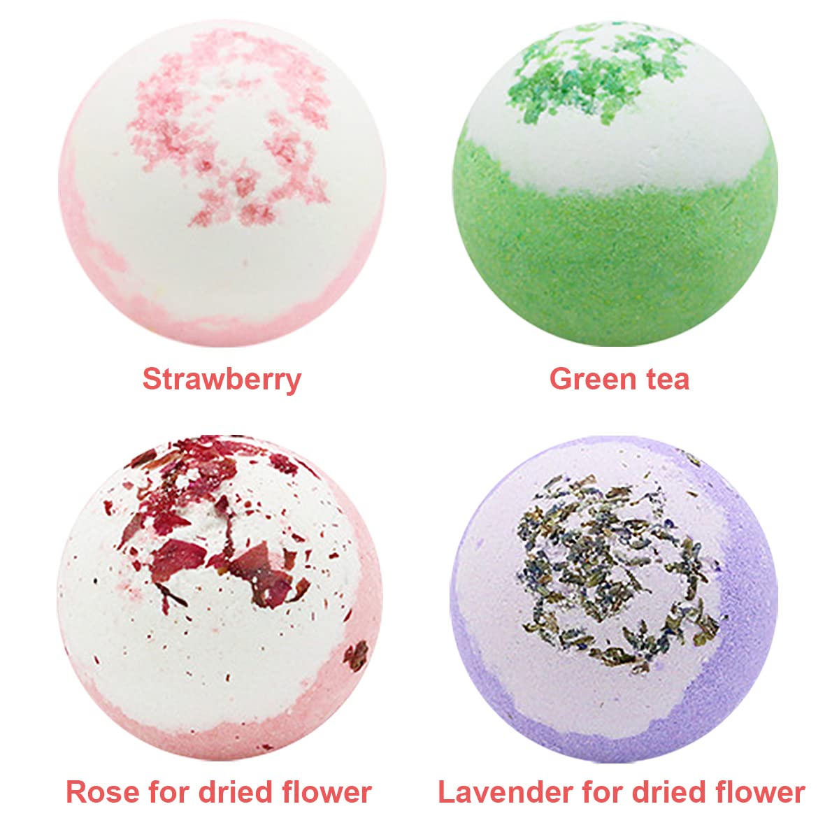 KASTU Bath Bombs Salt Balls,12 PCS Gift Set,Vanilla Menthol Rose Extract Essential Oils,Moisturizing Dry Skin,Fizzy Spa,Relaxing,Bubble Bath Bomb for Gifts Idea for Men Women