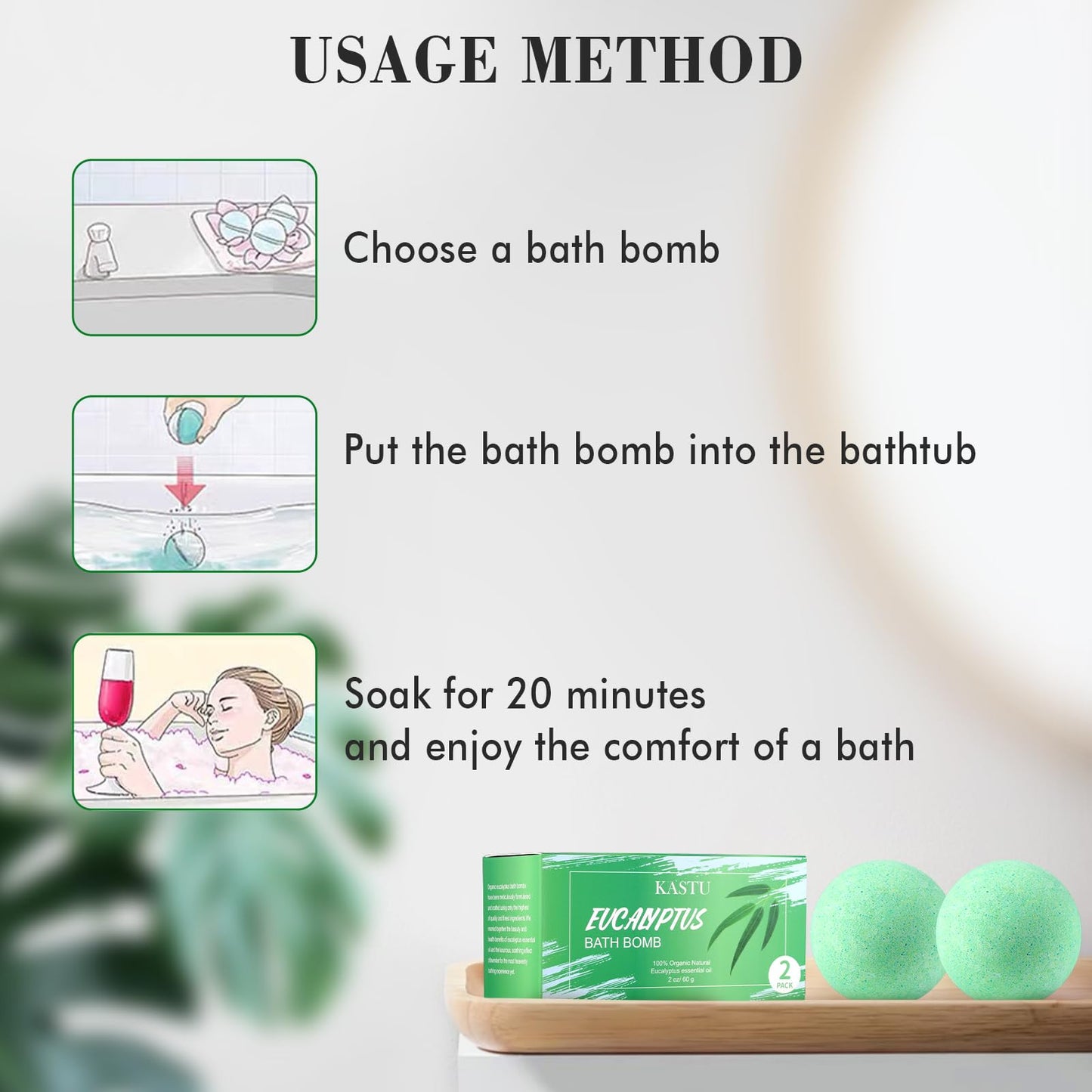 KASTU Bath Bombs Salt Balls,12 PCS Gift Set,Vanilla Menthol Rose Extract Essential Oils,Moisturizing Dry Skin,Fizzy Spa,Relaxing,Bubble Bath Bomb for Gifts Idea for Men Women