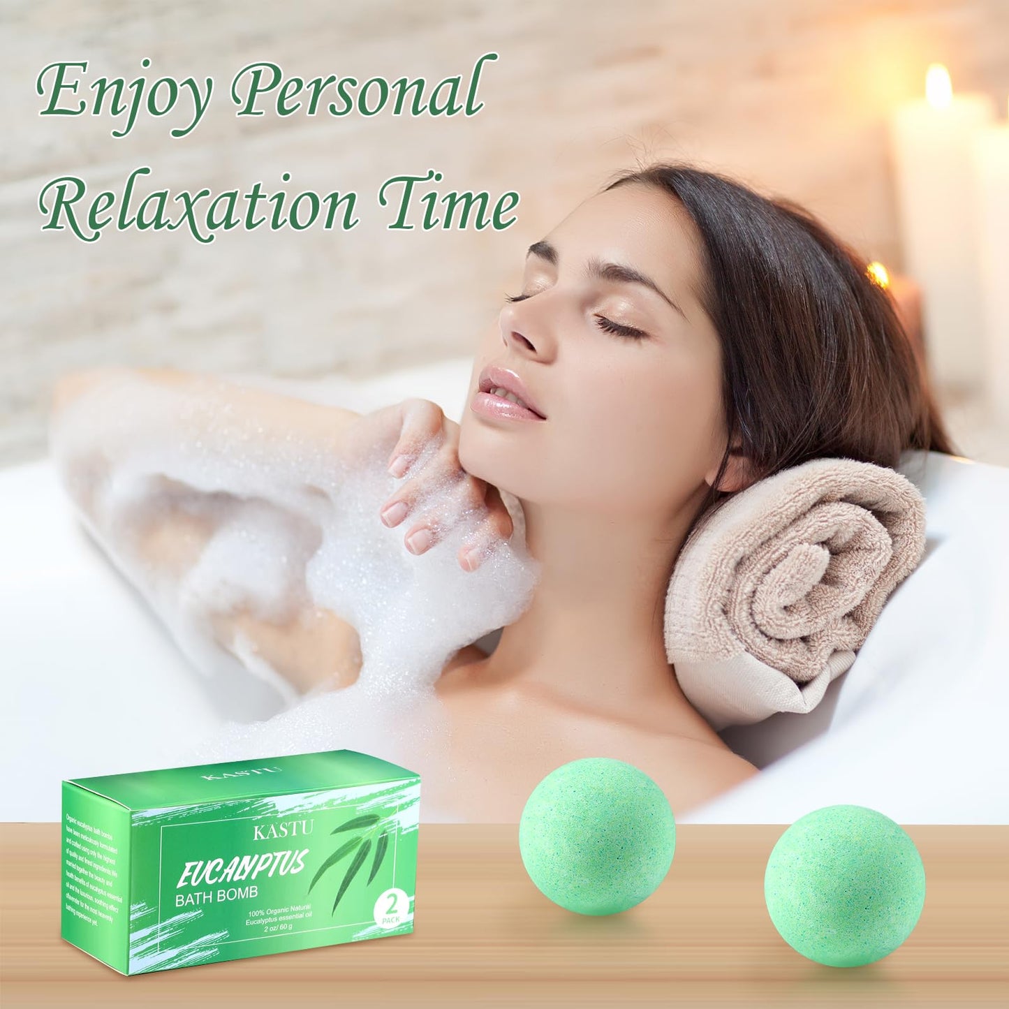 KASTU Bath Bombs Salt Balls,12 PCS Gift Set,Vanilla Menthol Rose Extract Essential Oils,Moisturizing Dry Skin,Fizzy Spa,Relaxing,Bubble Bath Bomb for Gifts Idea for Men Women