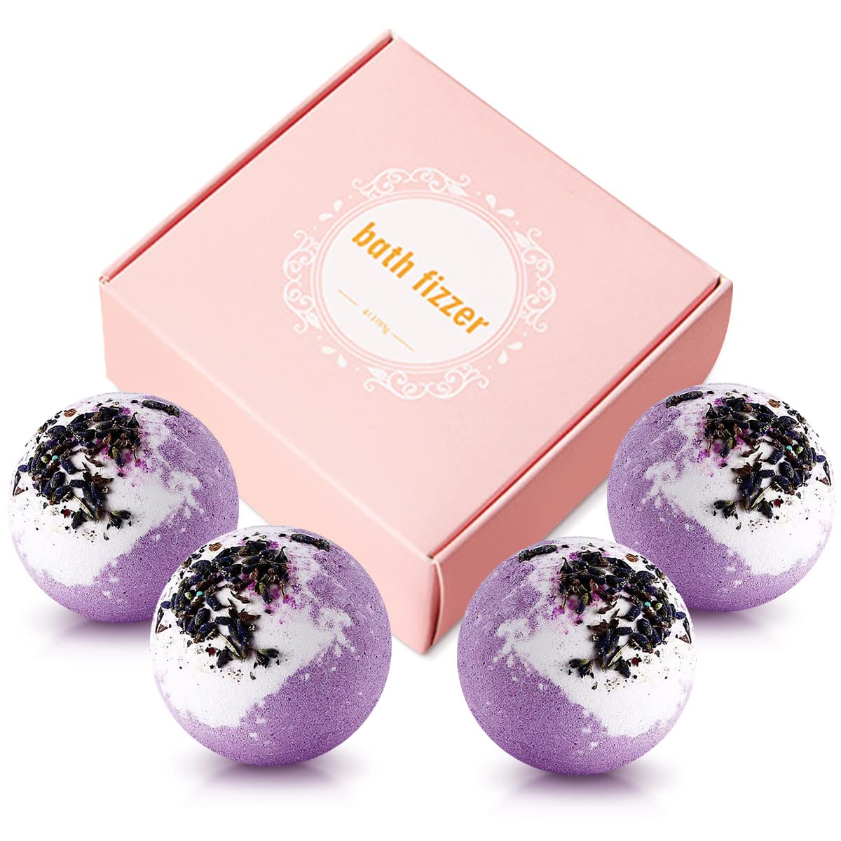 KASTU Bath Bombs Salt Balls,12 PCS Gift Set,Vanilla Menthol Rose Extract Essential Oils,Moisturizing Dry Skin,Fizzy Spa,Relaxing,Bubble Bath Bomb for Gifts Idea for Men Women