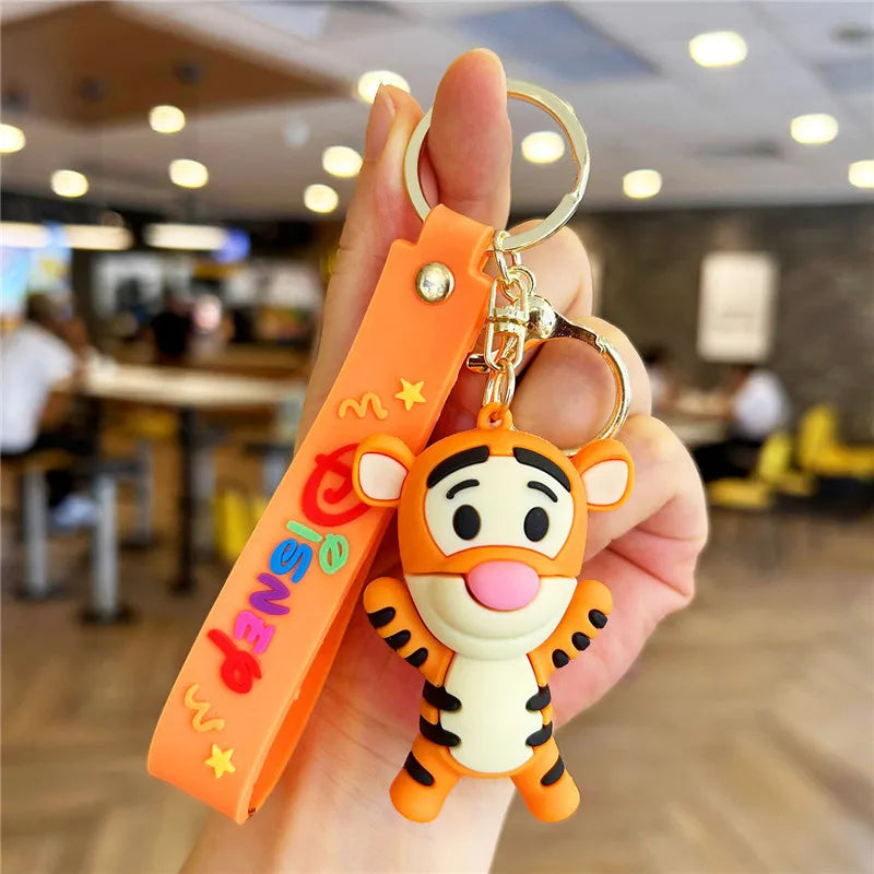 Disney Stitch Keychain 5-Pack - Cute Lilo & Stitch Keyrings, Durable Anime Keychains for Women Men Kids, Multi-Color Gift Set