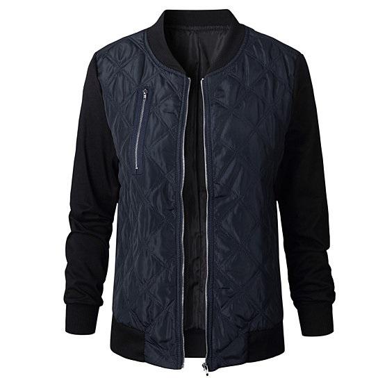 Bomber Jacket In Quilted Satin