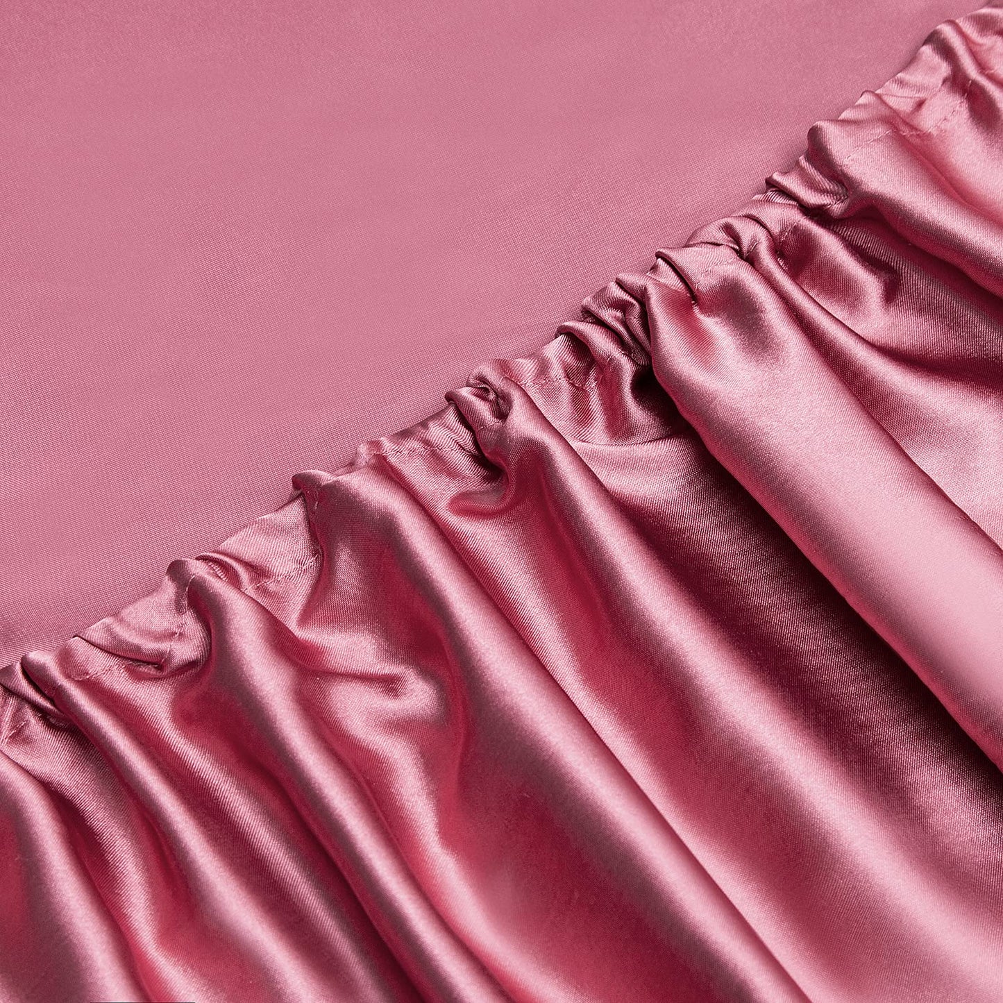 Vonty Satin Sheets Twin Silky Soft Satin Bed Sheets Forest Green Sheet Set, 1 Deep Pocket Fitted Sheet + 1 Flat Sheet + 1 Pillowcase