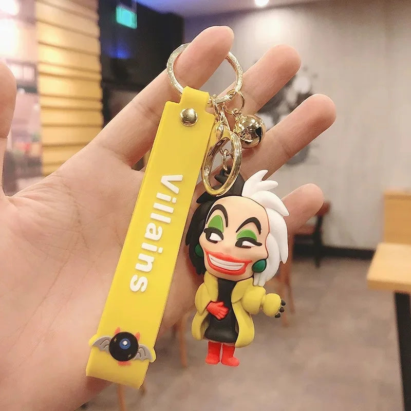 Disney Stitch Keychain 5-Pack - Cute Lilo & Stitch Keyrings, Durable Anime Keychains for Women Men Kids, Multi-Color Gift Set