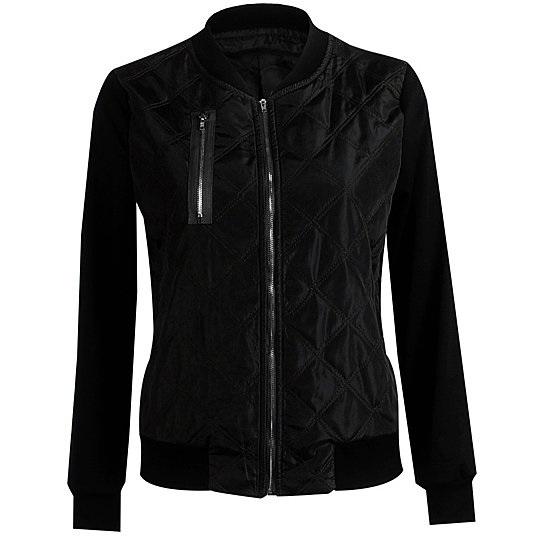 Bomber Jacket In Quilted Satin