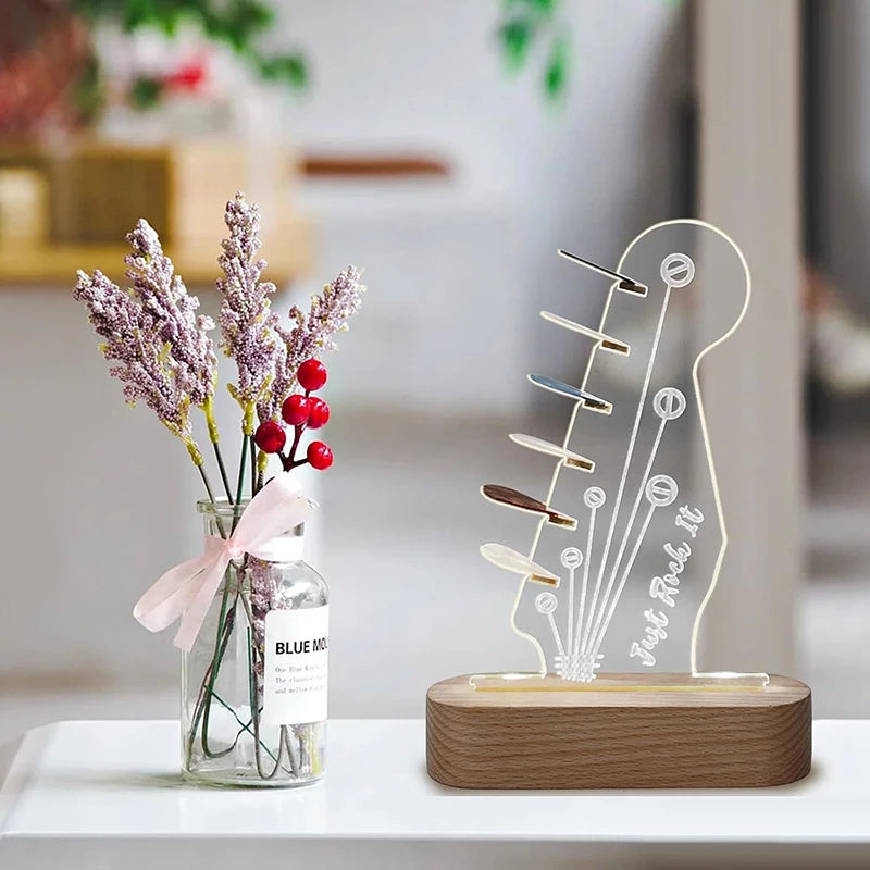 Guitar Pick Case Holder Light Up