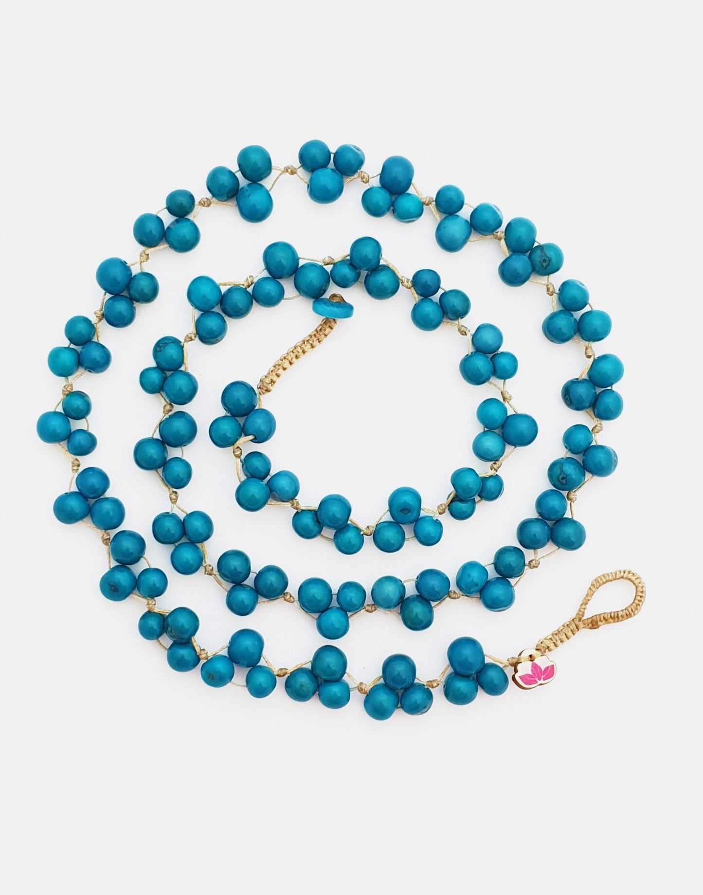 Acai Berry Long Necklace - Cool Colours