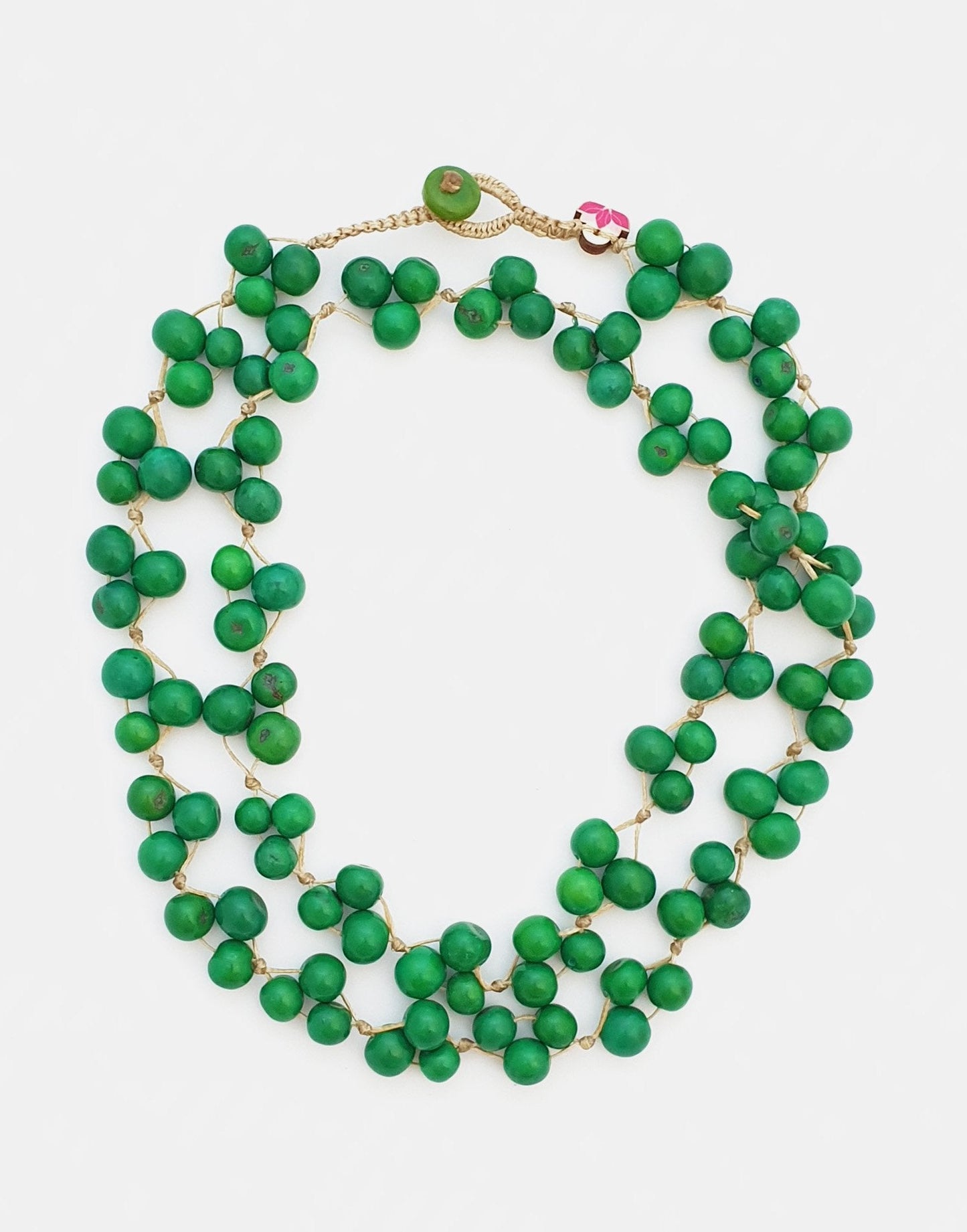 Acai Berry Long Necklace - Cool Colours