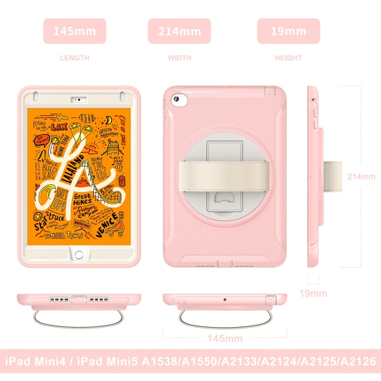 360 Degree Rotation PC + TPU Tablet Case For iPad Mini
