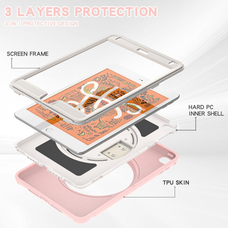 360 Degree Rotation PC + TPU Tablet Case For iPad Mini