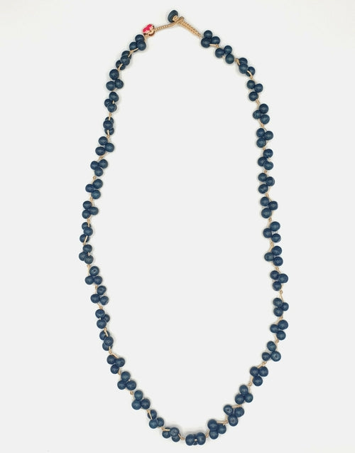 Acai Berry Long Necklace - Cool Colours