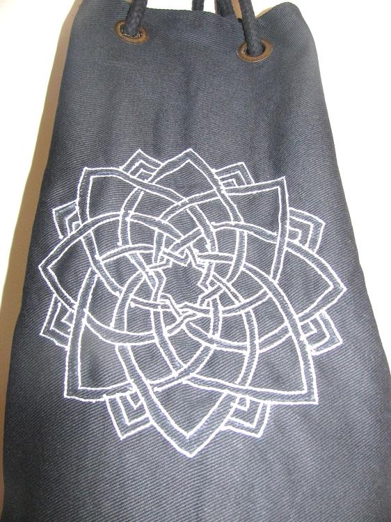 OMSutra Kids Mandala Yoga Mat Bag with Saree Lace