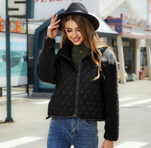 Autumn Winter Women Clothing Cardigan Zipper Long Sleeve Plush