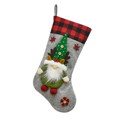 Santa Stockings Faceless Doll Stocking Candy Gift Bag
