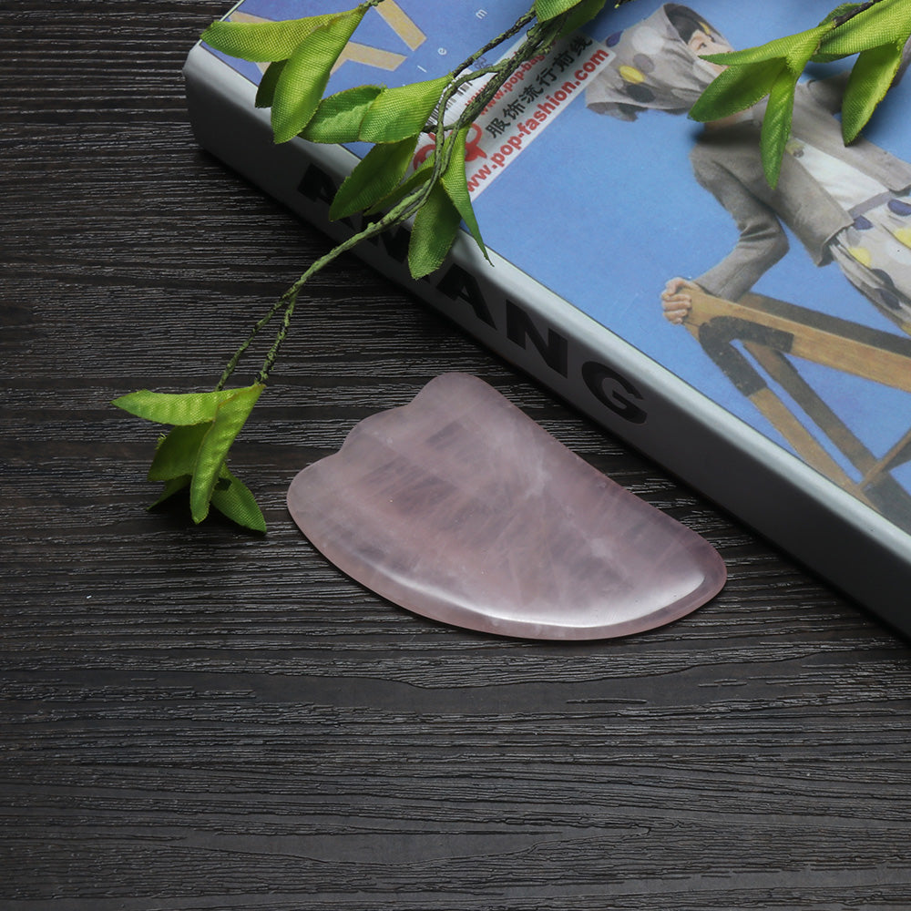 Pro Natural Rose Quartz Gua Sha Board