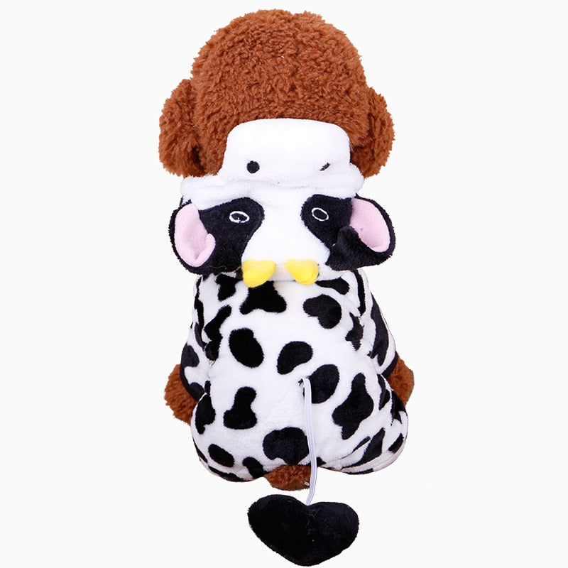 PUOUPUOU Funny Dog Clothes Winter Hoodie Cute Pet Jacket