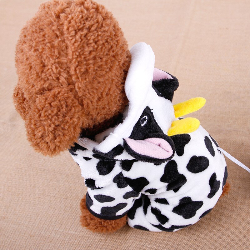 PUOUPUOU Funny Dog Clothes Winter Hoodie Cute Pet Jacket