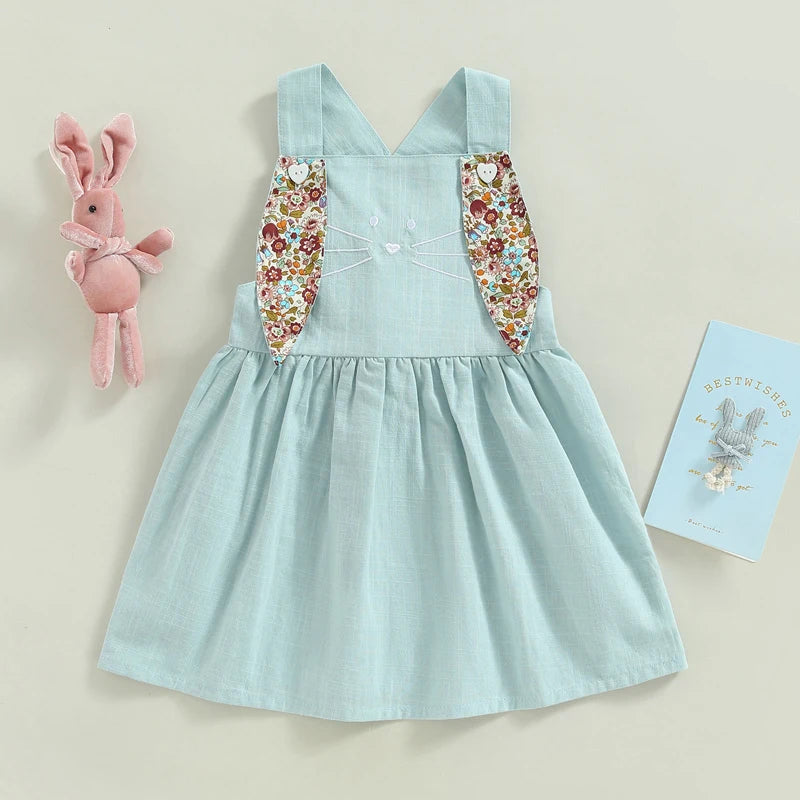 Easter Princess Toddler Kids Baby Girls Dress 1-4Years Floral Print
