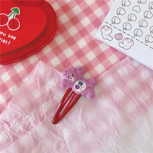 Kawaii Care Bear Hair clip Girls