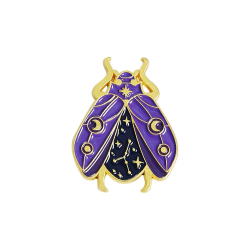 Floral Insects Enamel Pins Custom Nature Moth Cicada Scorpion