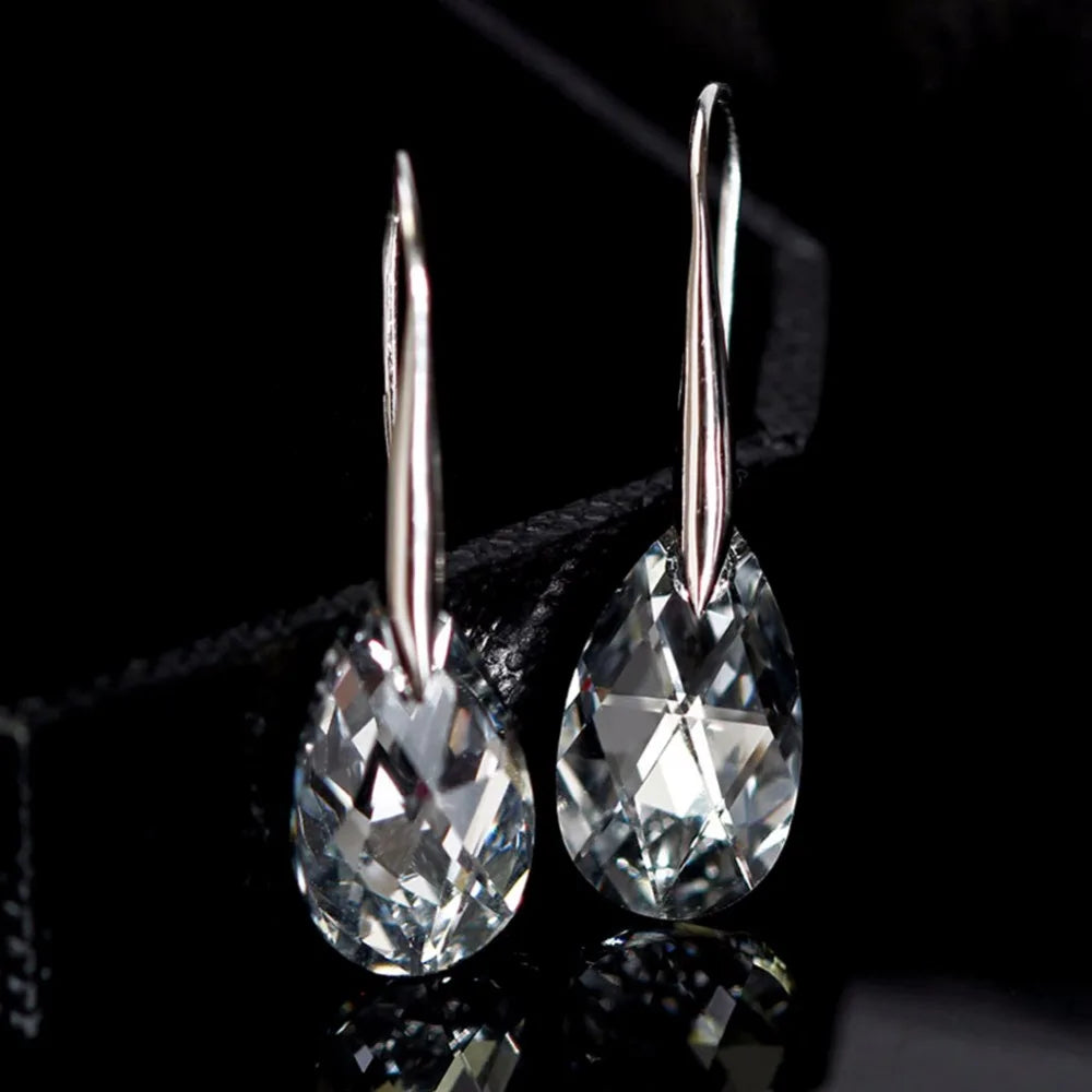 New 925 sterling silver 100% Original Crystal Earrings From Swarovski's