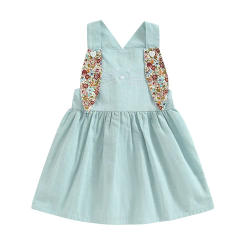 Easter Princess Toddler Kids Baby Girls Dress 1-4Years Floral Print