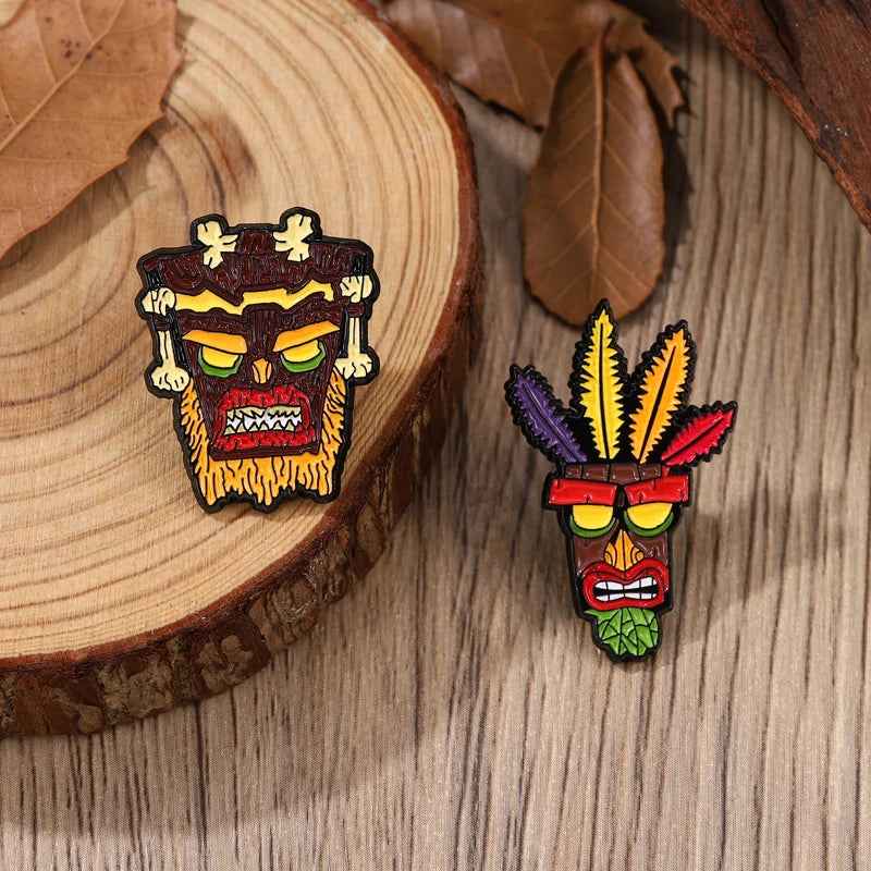 Anime Game Enamel Pin Cartoon Animal Wolf Character Brooch Badge Metal