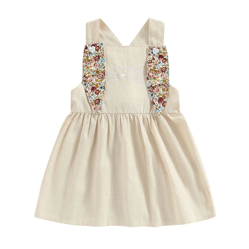 Easter Princess Toddler Kids Baby Girls Dress 1-4Years Floral Print