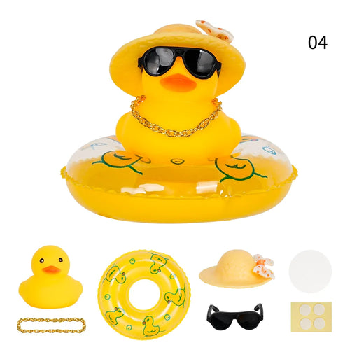 Car Duck Car Rubber Dashboard Decorations Ornament Yellow Duck with