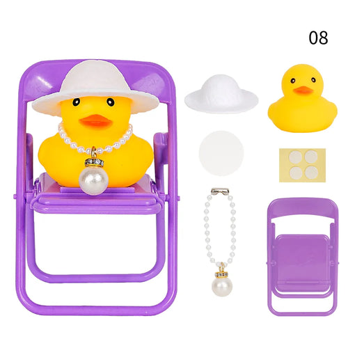 Car Duck Car Rubber Dashboard Decorations Ornament Yellow Duck with