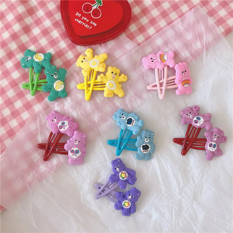 Kawaii Care Bear Hair clip Girls