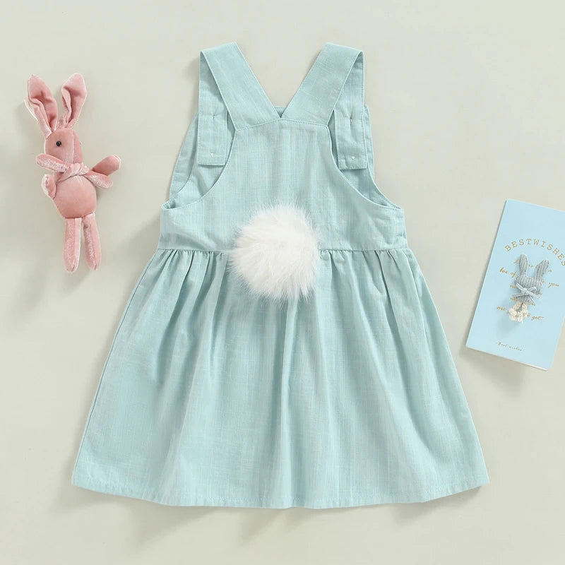 Easter Princess Toddler Kids Baby Girls Dress 1-4Years Floral Print