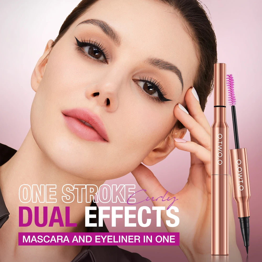 O.TWO.O 2 in 1 waterproof Long-lasting Mascara Eyeliner Pencil