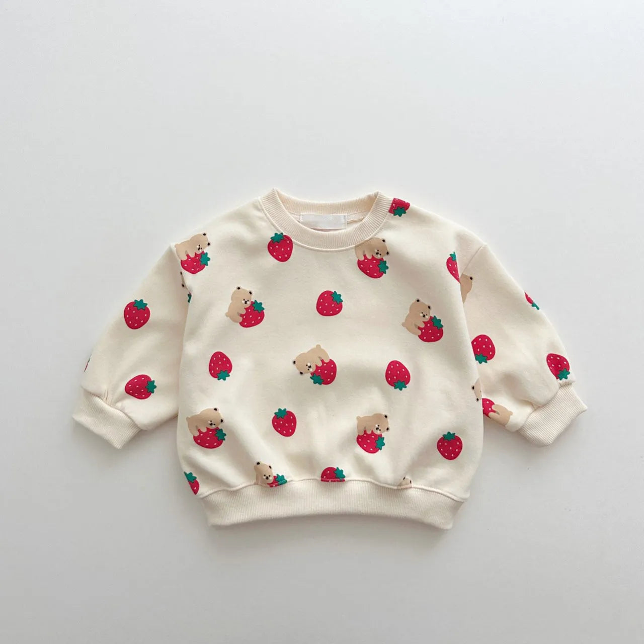 Spring & Autumn Cute Set Baby Girls Fashion Strawberries Pullover Tops