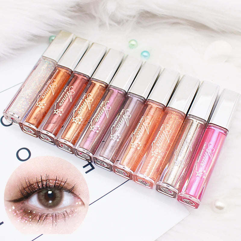 GILLTER SHIMMER EYE SHADOW 10 COLORS